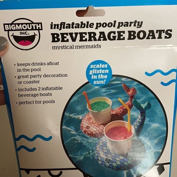 Magical Mermaids Beverage Boats 2 Pack - Picture 2 of 3